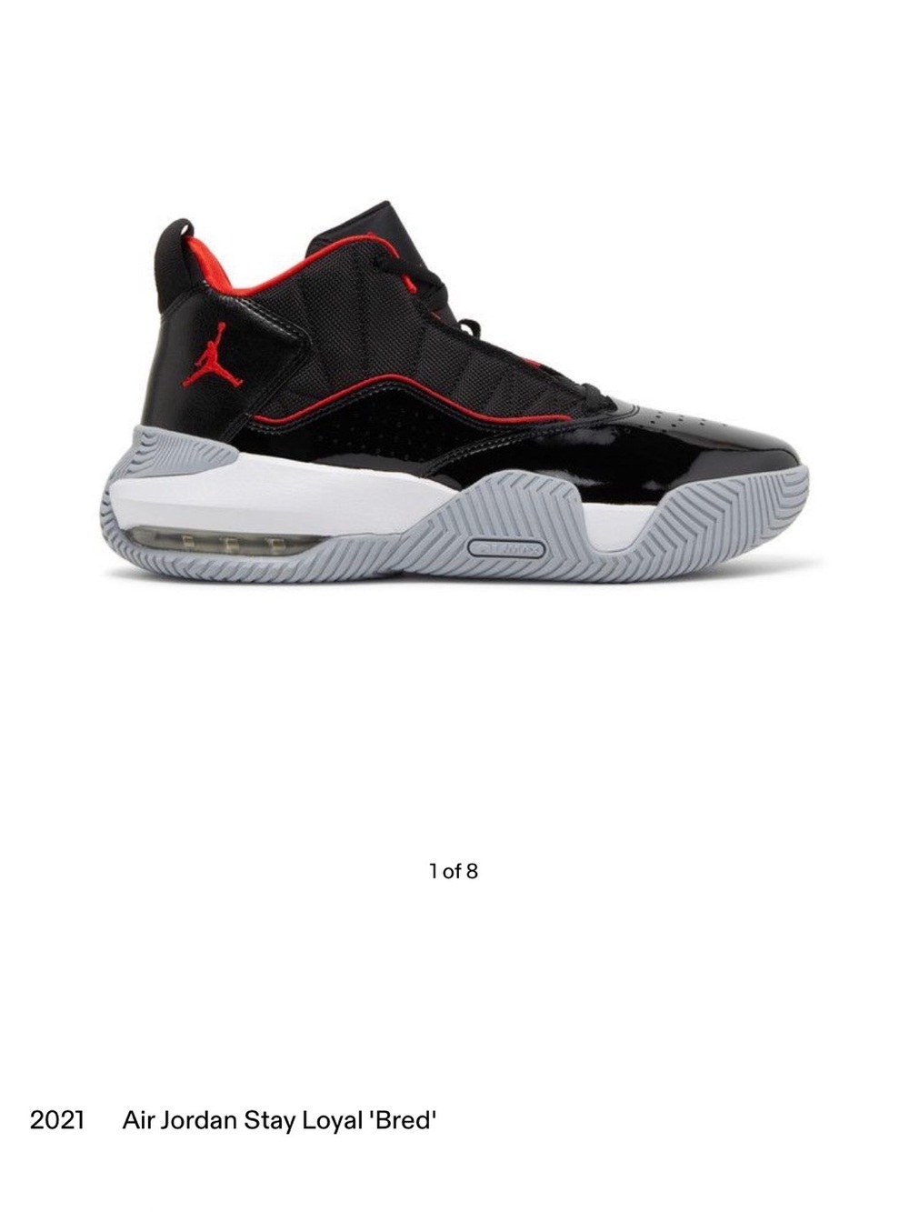 NEVER WORN! Air Jordan Stay Loyal 'Bred' Black/Red/Gray Basketball Shoes - 5.5Y